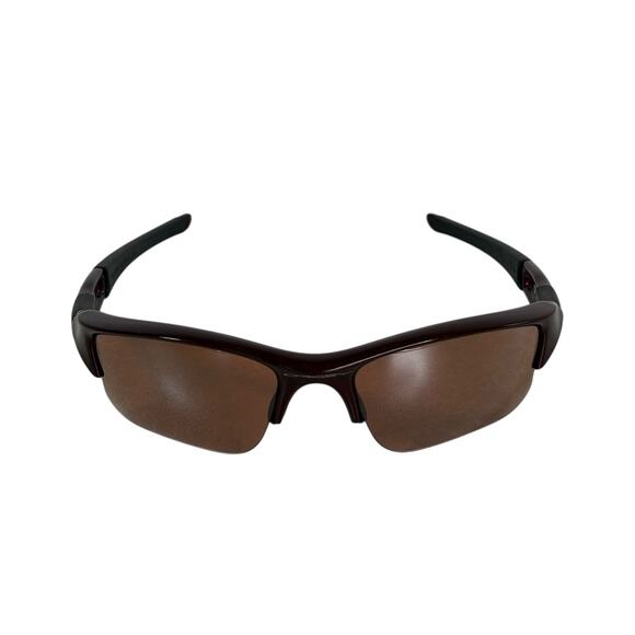 Oakley Half Jacket Sunglasses Brown Frame Bronze Lens Sports Wrap Men’s Polarize - Picture 1 of 10